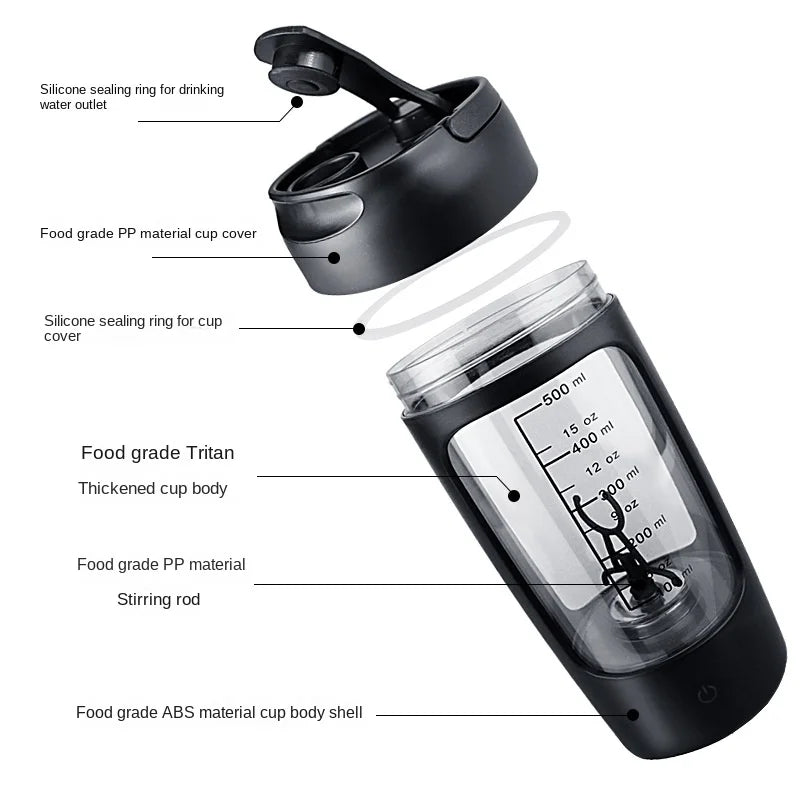 Shaker Automático Portátil 500ml
